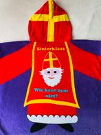 Sinterklaas Badponcho 4-6 J 110-116/ 6-8 J 122-128 Katoen, Ophalen of Verzenden, Gebruikt