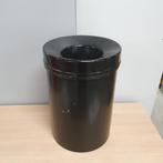 Metalen vlamdovende afvalbak zwart - 30 liter, Niet ingevuld, Gebruikt, Niet ingevuld, Niet ingevuld