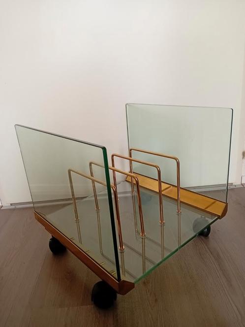 Italiaans Design lectuur bak / lp standaard, Huis en Inrichting, Woonaccessoires | Krantenbakken en Lectuurbakken, Gebruikt, Ophalen of Verzenden