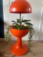 Vintage retro Mushroom space age oranje vloerlamp, Huis en Inrichting, Lampen | Vloerlampen, Gebruikt, Metaal, Retro Mushroom