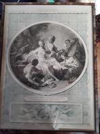 La toilette de venus, francois boucher, ingelijst ovaal lijs, Antiek en Kunst, Ophalen of Verzenden