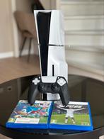 Playstation 5 Slim Disc 1TB + FC25 + Sonic & Controller, Ophalen, Zo goed als nieuw