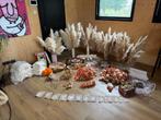 Zeer complete bruiloft feest deco! Pampas, licht, bloem etc, Ophalen, Zo goed als nieuw, Geboorte of Huwelijk