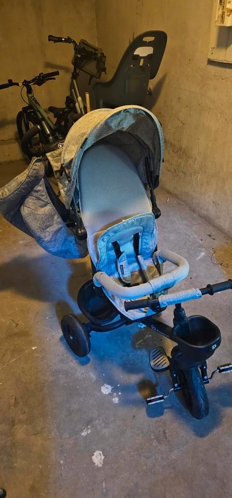 Kinderkraft 3-in-1 Geijs Driewieler, Fietsen en Brommers, Fietsen | Driewielers, Zo goed als nieuw, Duwstang, Verstelbare zitting