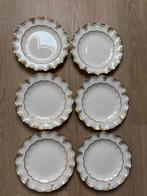 6 Royal Crown Derby Lombardy Borden met Gouden Rand, Antiek en Kunst, Ophalen of Verzenden