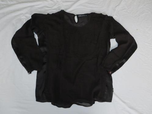 Ietwat transparant zwart bloesje, maat M, Didi, Kleding | Dames, Blouses en Tunieken, Zo goed als nieuw, Maat 38/40 (M), Zwart