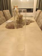 2 Glazen Stolpen - 40cm Hoog, 10cm Doorsnee, Huis en Inrichting, Woonaccessoires | Stolpen, Ophalen