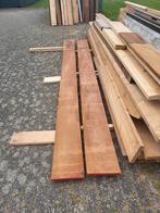 brede hardhouten planken, Doe-het-zelf en Verbouw, Hout en Planken, Ophalen, 25 tot 50 mm, Nieuw, Plank