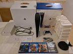 PS5 Disc + Controller + 4 Games (Afhalen), Ophalen, Zo goed als nieuw, Playstation 5