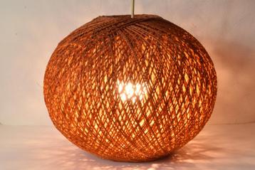 Grote retro vintage jaren 70 sisaltouw lamp / hanglamp beschikbaar voor biedingen