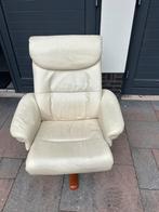 Comfortabele Draaifauteuil - Leer, Huis en Inrichting, Fauteuils, Ophalen, Minder dan 50 cm, Gebruikt, Minder dan 75 cm