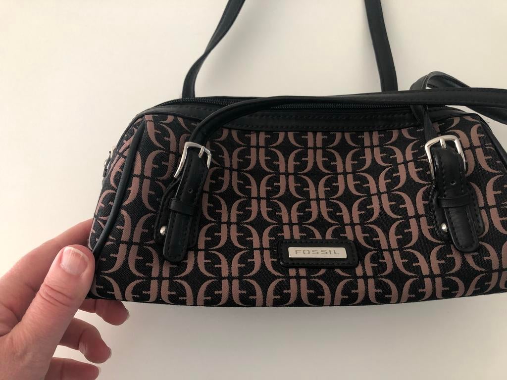 Fossil, schoudertasje, handtasje, bruin van kleur, Bruin, Minder dan 40 cm, Minder dan 35 cm, Zo goed als nieuw