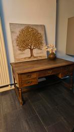 Antiek Eiken Bureau, Huis en Inrichting, Bureaus, Ophalen of Verzenden, Gebruikt, Bureau