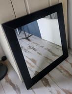 Zwarte Spiegel, Ophalen, 100 tot 150 cm, Zo goed als nieuw, Rechthoekig