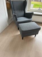 Gratis ophalen fauteuil met poef, Huis en Inrichting, Fauteuils, Ophalen, Zo goed als nieuw, 75 tot 100 cm, 50 tot 75 cm