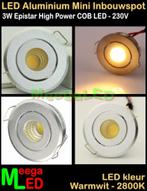 LED Chalet MINI Inbouwspot Plafondspot COB 3W warmwit - M10, LEDinbouwspot, Led, Metaal of Aluminium, Nieuw