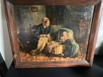hein kever schilderij kind bij de wieg, Antiek en Kunst, Ophalen of Verzenden