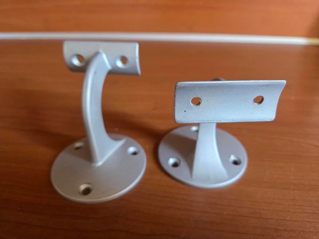 Set van 2 metalen trapleuning houders, Ophalen, Gebruikt, Overige materialen, Overige typen