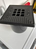 Pvc vloerput met gietijzer rand/rooster 200x200mm, Doe-het-zelf en Verbouw, Buizen en Afvoer, Ophalen, Afvoer, Pvc, Nieuw