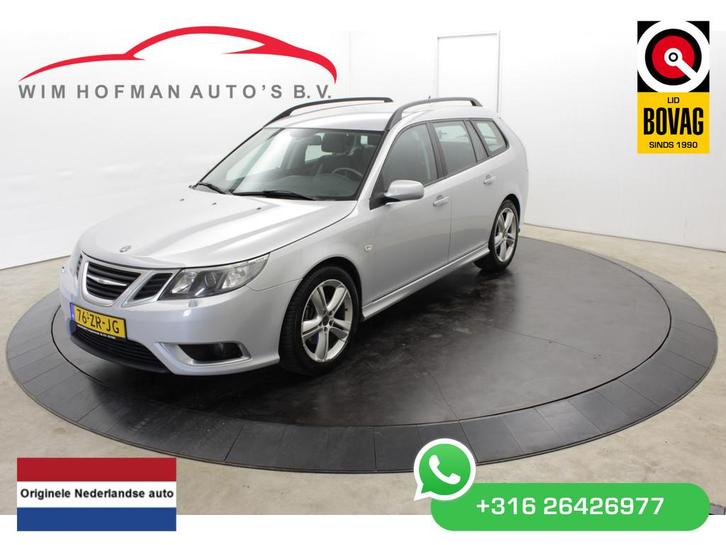 Saab 9-3 Sport Estate 2.8 T V6 281PK Aero XWD Youngtimer NL, Auto's, Saab, Bedrijf, Te koop, Saab 9-3, 4x4, ABS, Airbags, Airconditioning