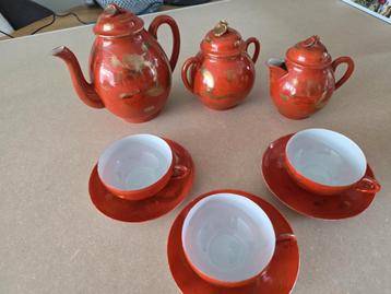 Vintage Kutani Theeservies uit Oma's Tijd beschikbaar voor biedingen
