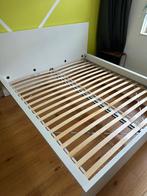 Ikea 2 persoonsbed Malm 180 bij 200, Huis en Inrichting, Slaapkamer | Bedden, Ophalen, Gebruikt, Wit, Tweepersoons