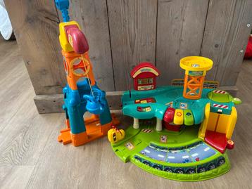 Vtech Toet Toet Auto's Set met oa garage, kraan en toren beschikbaar voor biedingen