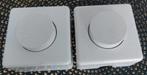 2 witte opbouw dimmers 220/230 volt, Ophalen of Verzenden, Zo goed als nieuw, Overige typen