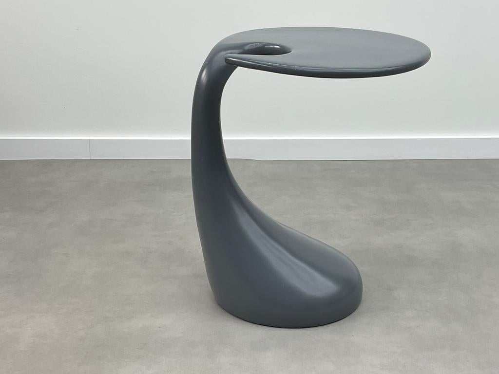 Vintage Space Age bijzettafel, Huis en Inrichting, Woonaccessoires | Spiegels, Ophalen, Minder dan 50 cm, Rond, Zo goed als nieuw