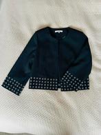 Nikkie Colbert Zwart met Zilveren Ringen - Maat 34, Zwart, Ophalen of Verzenden, Jasje, Maat 34 (XS) of kleiner