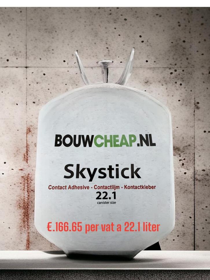 Lijm voor EPDM dakbedekking, Doe-het-zelf en Verbouw, Dakpannen en Dakbedekking, Nieuw, Overige typen, Overige materialen, Zwart