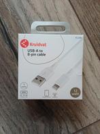 Kruidvat USB-A naar 8-pin kabel - Nieuw!, Ophalen of Verzenden, Nieuw, Minder dan 2 meter, Overige kabels