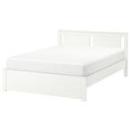 Ikea bed SONGESAND 140 x 200 cm Wit, Ophalen, Hoogslaper, Tweepersoons, 140 cm