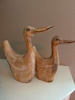 Set brocante houten eenden., Ophalen of Verzenden, Gebruikt, Dier