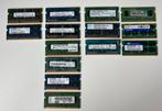 14 stuks SODIMM DDR3 in 1 koop, Computers en Software, RAM geheugen, Ophalen, Gebruikt, DDR3, 2 GB