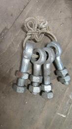 Tk 4 zware verzinkte M20 oogbout bout met oog., Ophalen of Verzenden, Gebruikt, 50 tot 100 mm, Bouten of Moeren
