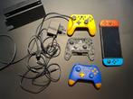 Nintendo Switch 1 met drie controllers, Spelcomputers en Games, Spelcomputers | Nintendo Switch, Ophalen, Zo goed als nieuw, Met 3 controllers of meer