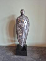 Zwarte Albast Beeld 41 CM, Antiek en Kunst, Kunst | Designobjecten, Ophalen of Verzenden