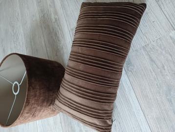 Kussen velvet  + lampenkap  beschikbaar voor biedingen