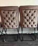 2 Eetkamerstoelen - Eric kuster/ Richmond stijl, Huis en Inrichting, Stoelen, Ophalen, Zo goed als nieuw, Grijs, Modern