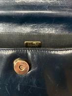 Bally Schoudertas Donkerblauw/Wit, Sieraden, Tassen en Uiterlijk, Ophalen of Verzenden, Gebruikt, Blauw, Schoudertasje