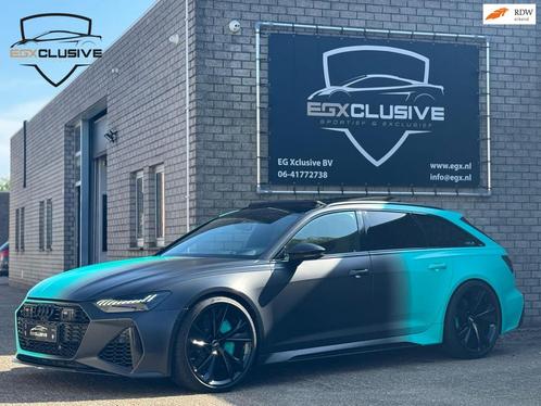 Audi RS6 Quattro Dynamic Plus V-Max Milltek|700PK|Ceramic|Pa, Auto's, Audi, Bedrijf, Te koop, RS6, 360° camera, 4x4, ABS, Adaptive Cruise Control
