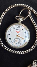 Serkisof Zakhorloge met Ketting & Klem 18 Jewels, Overige merken, Overige materialen, Zakhorloge, Ophalen of Verzenden