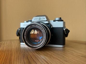 Minolta XG-1 + Rokkor 50mm f1.7 lens (Getest) beschikbaar voor biedingen