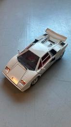 Bburago Lamborghini Countach Wit 1:18, Hobby en Vrije tijd, Modelauto's | 1:18, Ophalen of Verzenden, Zo goed als nieuw, Auto