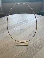 Metalen ring op voet goud, Huis en Inrichting, Woonaccessoires | Kransen, Ophalen of Verzenden, Zo goed als nieuw