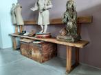 OUD  ...  MET RUGLEUNING  ......  HOUTEN BANKJE, Ophalen