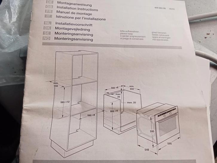 Bosch inbouwoven RVS – nette staat, Witgoed en Apparatuur, Ovens, Gebruikt, Inbouw, Oven, 45 tot 60 cm, 45 tot 60 cm, Ophalen of Verzenden