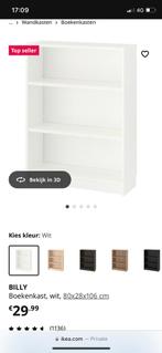 Billy Boekenkast Ikea - Wit, Huis en Inrichting, Ophalen, Met plank(en), Kunststof, Gebruikt