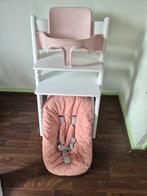 Stokke Tripp Trapp Meegroeistoel met newbornset en babyset, Ophalen, Zo goed als nieuw, Meegroeistoel, Stoelverkleiner